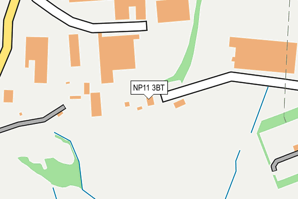 NP11 3BT map - OS OpenMap – Local (Ordnance Survey)