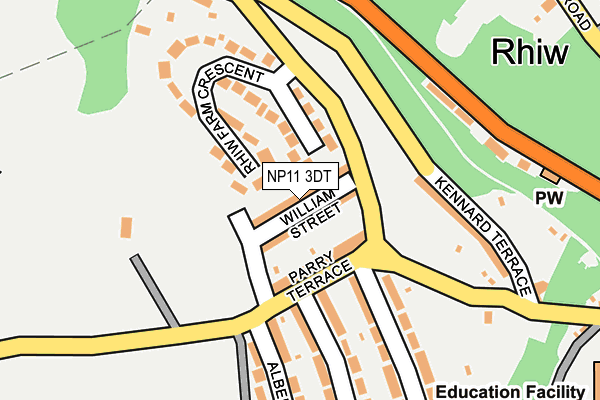 NP11 3DT map - OS OpenMap – Local (Ordnance Survey)