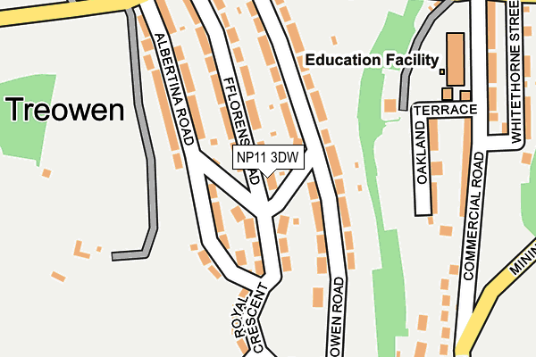 NP11 3DW map - OS OpenMap – Local (Ordnance Survey)