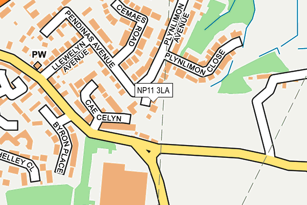 NP11 3LA map - OS OpenMap – Local (Ordnance Survey)