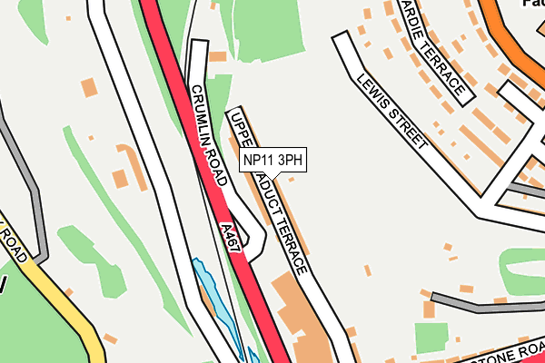 NP11 3PH map - OS OpenMap – Local (Ordnance Survey)
