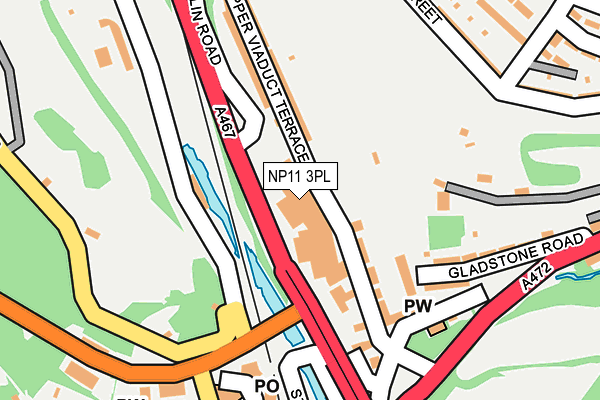 NP11 3PL map - OS OpenMap – Local (Ordnance Survey)