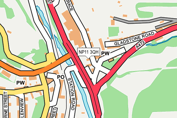 NP11 3QH map - OS OpenMap – Local (Ordnance Survey)