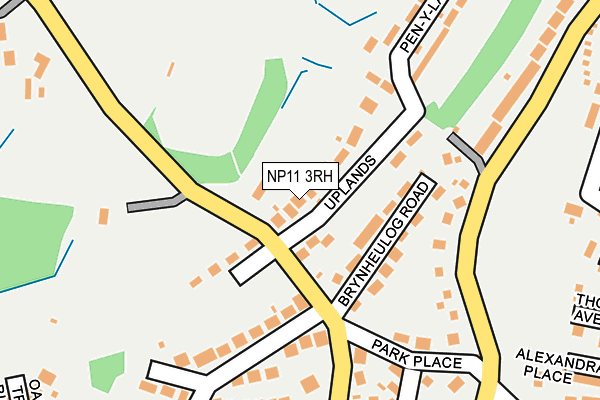 NP11 3RH map - OS OpenMap – Local (Ordnance Survey)