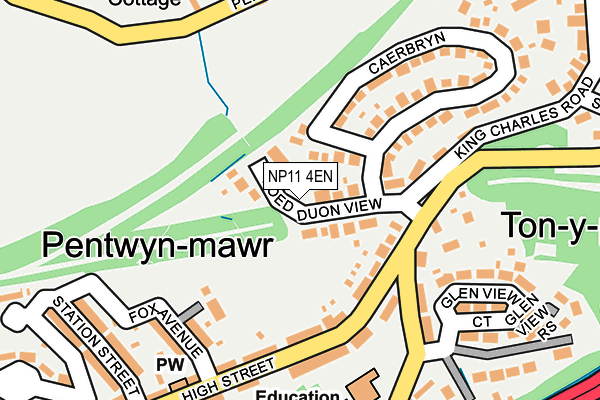 NP11 4EN map - OS OpenMap – Local (Ordnance Survey)