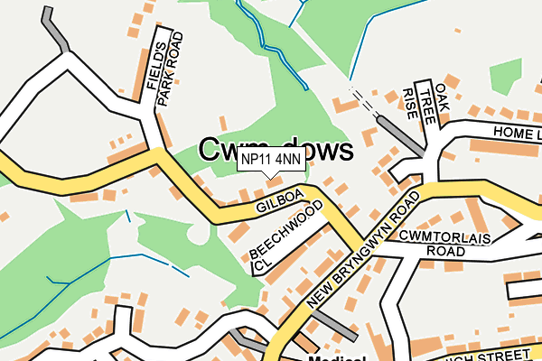 NP11 4NN map - OS OpenMap – Local (Ordnance Survey)