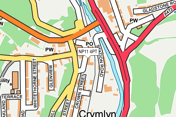 NP11 4PT map - OS OpenMap – Local (Ordnance Survey)