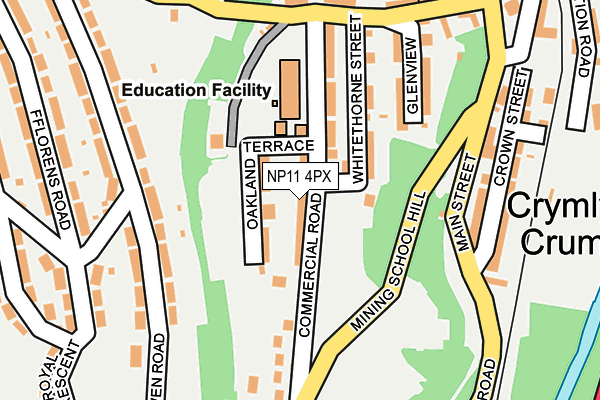 NP11 4PX map - OS OpenMap – Local (Ordnance Survey)