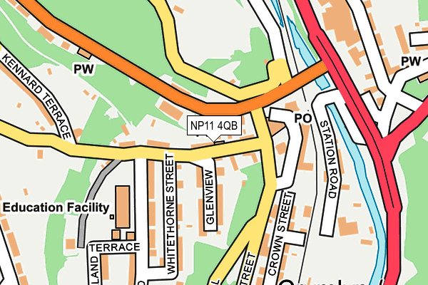 NP11 4QB map - OS OpenMap – Local (Ordnance Survey)