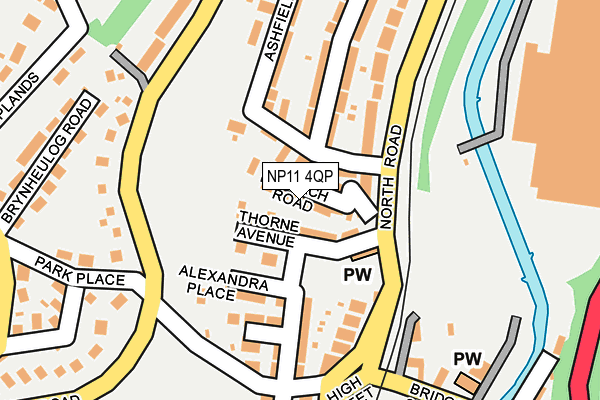 NP11 4QP map - OS OpenMap – Local (Ordnance Survey)