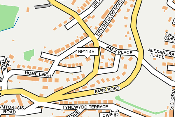 NP11 4RL map - OS OpenMap – Local (Ordnance Survey)