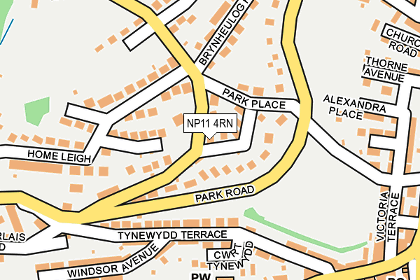 NP11 4RN map - OS OpenMap – Local (Ordnance Survey)