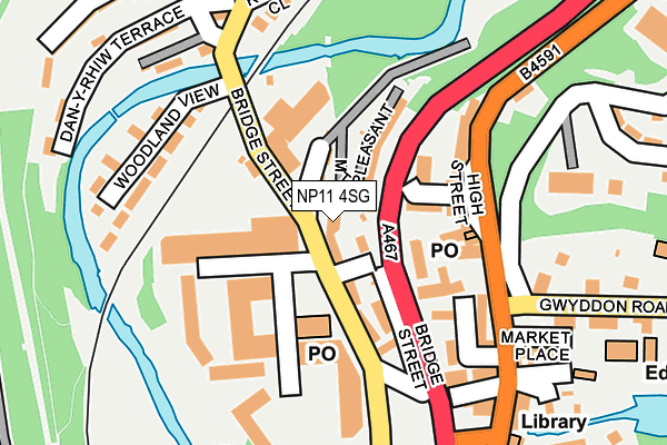 NP11 4SG map - OS OpenMap – Local (Ordnance Survey)