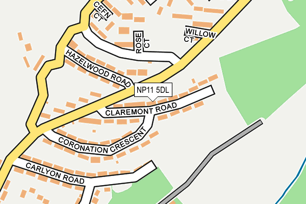 NP11 5DL map - OS OpenMap – Local (Ordnance Survey)