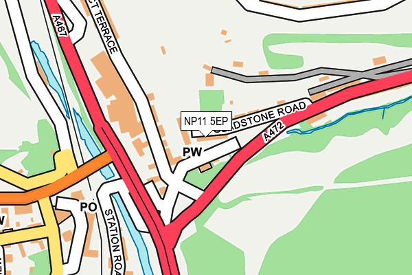 NP11 5EP map - OS OpenMap – Local (Ordnance Survey)