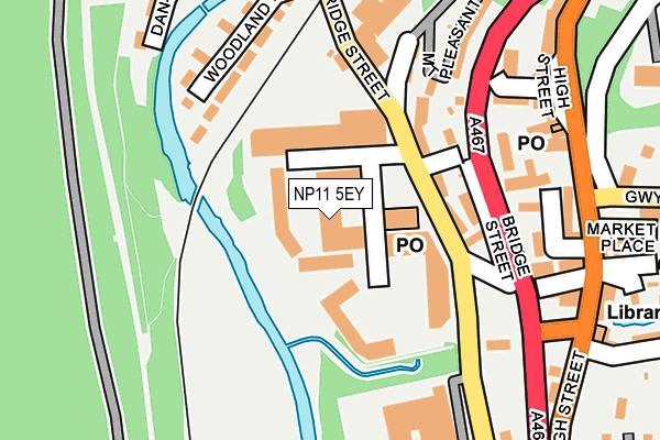 NP11 5EY map - OS OpenMap – Local (Ordnance Survey)