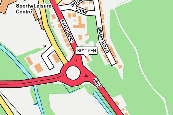 NP11 5FN map - OS OpenMap – Local (Ordnance Survey)