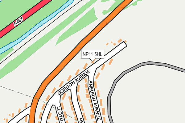 NP11 5HL map - OS OpenMap – Local (Ordnance Survey)