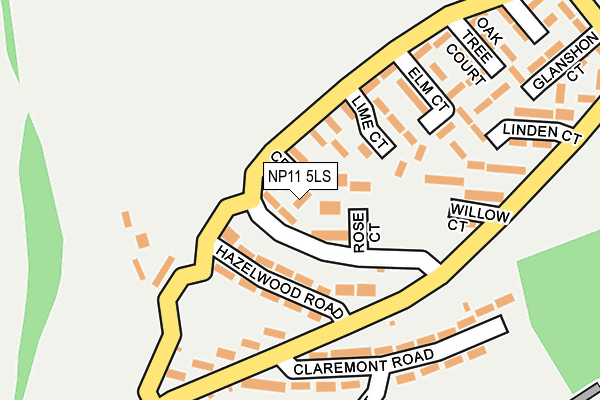 NP11 5LS map - OS OpenMap – Local (Ordnance Survey)
