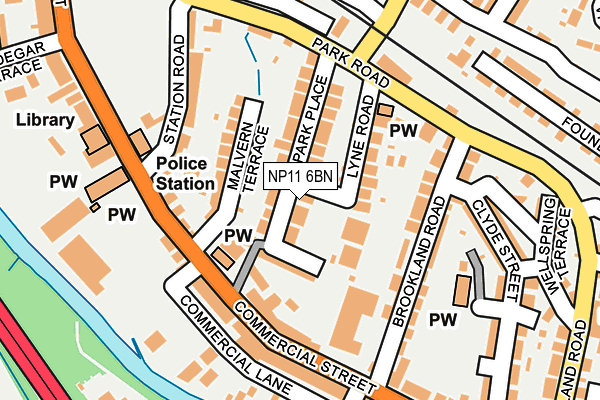 NP11 6BN map - OS OpenMap – Local (Ordnance Survey)