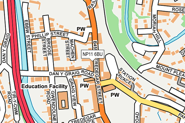 NP11 6BU map - OS OpenMap – Local (Ordnance Survey)