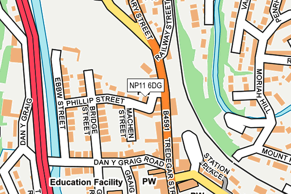 NP11 6DG map - OS OpenMap – Local (Ordnance Survey)