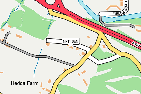 NP11 6EN map - OS OpenMap – Local (Ordnance Survey)