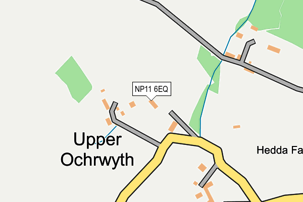 NP11 6EQ map - OS OpenMap – Local (Ordnance Survey)