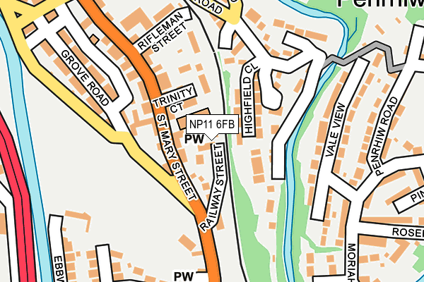 NP11 6FB map - OS OpenMap – Local (Ordnance Survey)