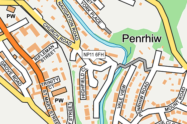 NP11 6FH map - OS OpenMap – Local (Ordnance Survey)
