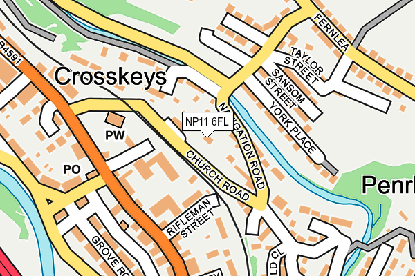 NP11 6FL map - OS OpenMap – Local (Ordnance Survey)