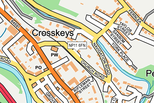 NP11 6FN map - OS OpenMap – Local (Ordnance Survey)