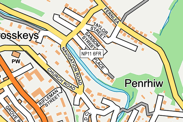 NP11 6FR map - OS OpenMap – Local (Ordnance Survey)