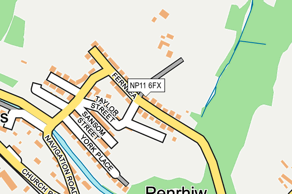 NP11 6FX map - OS OpenMap – Local (Ordnance Survey)