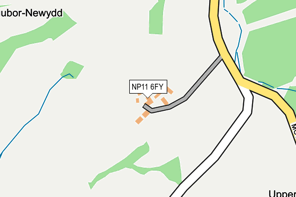 NP11 6FY map - OS OpenMap – Local (Ordnance Survey)