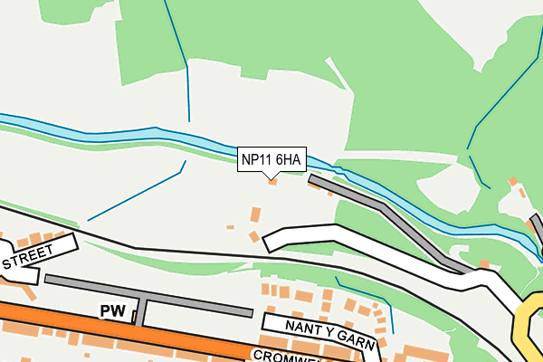 NP11 6HA map - OS OpenMap – Local (Ordnance Survey)