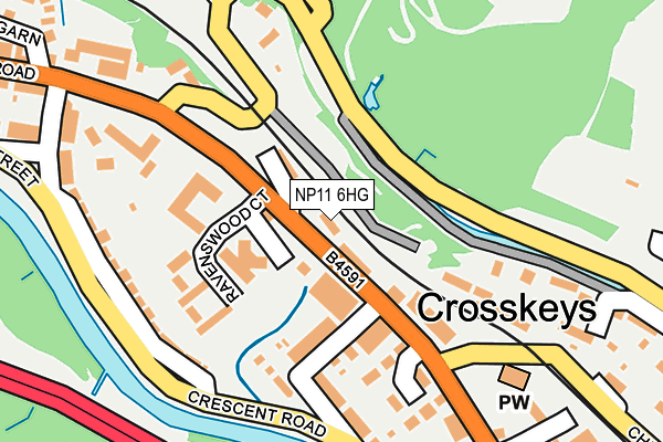 NP11 6HG map - OS OpenMap – Local (Ordnance Survey)
