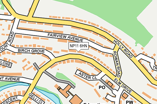 NP11 6HN map - OS OpenMap – Local (Ordnance Survey)