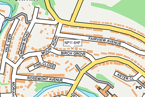 NP11 6HP map - OS OpenMap – Local (Ordnance Survey)