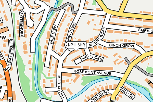 NP11 6HR map - OS OpenMap – Local (Ordnance Survey)