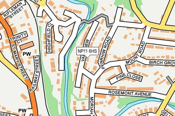 NP11 6HS map - OS OpenMap – Local (Ordnance Survey)