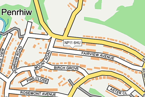 NP11 6HU map - OS OpenMap – Local (Ordnance Survey)