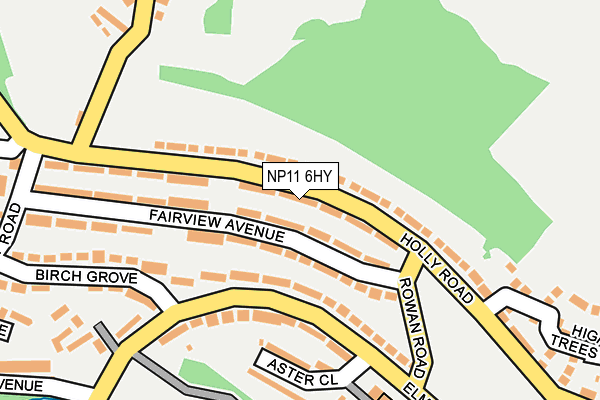 NP11 6HY map - OS OpenMap – Local (Ordnance Survey)