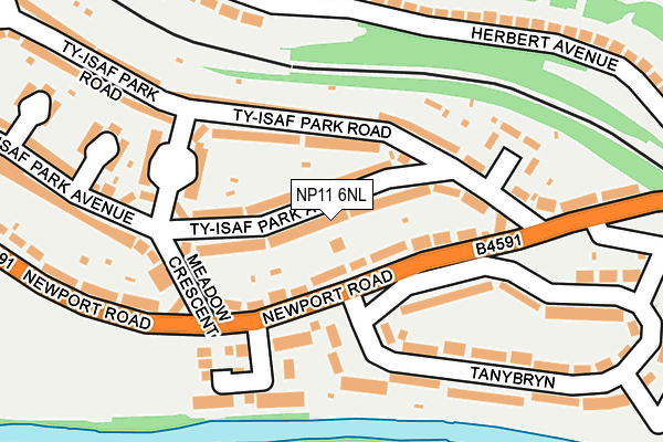 NP11 6NL map - OS OpenMap – Local (Ordnance Survey)