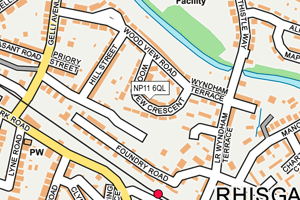 NP11 6QL map - OS OpenMap – Local (Ordnance Survey)