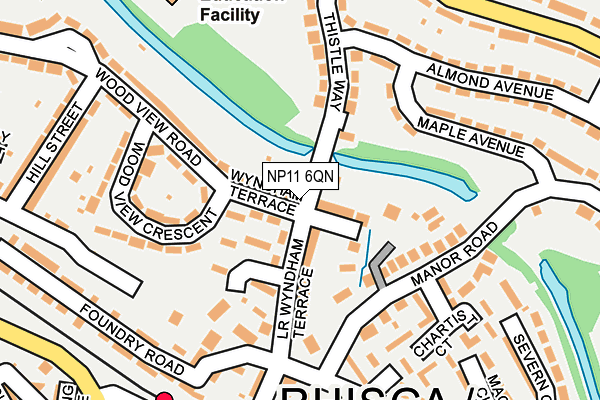 NP11 6QN map - OS OpenMap – Local (Ordnance Survey)