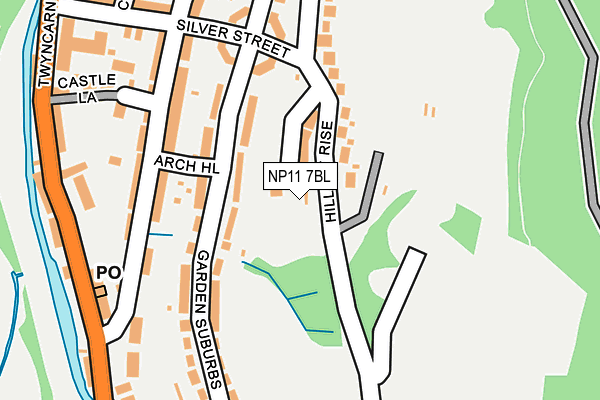 NP11 7BL map - OS OpenMap – Local (Ordnance Survey)
