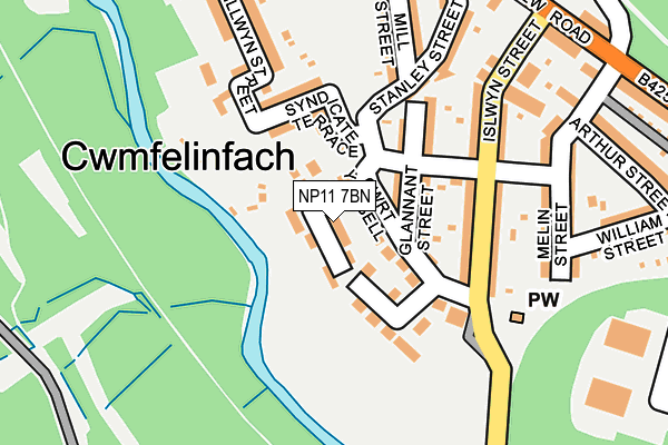 NP11 7BN map - OS OpenMap – Local (Ordnance Survey)