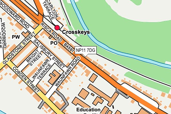 NP11 7DG map - OS OpenMap – Local (Ordnance Survey)