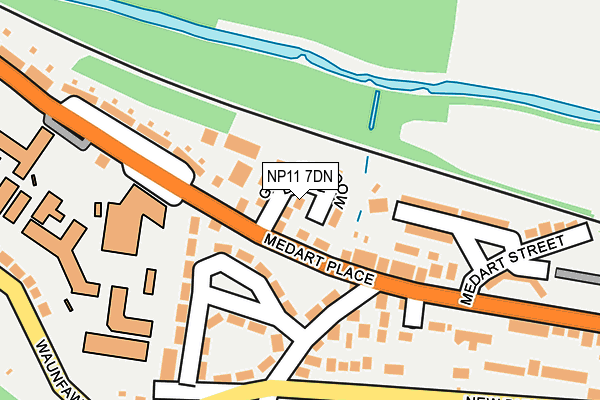 NP11 7DN map - OS OpenMap – Local (Ordnance Survey)